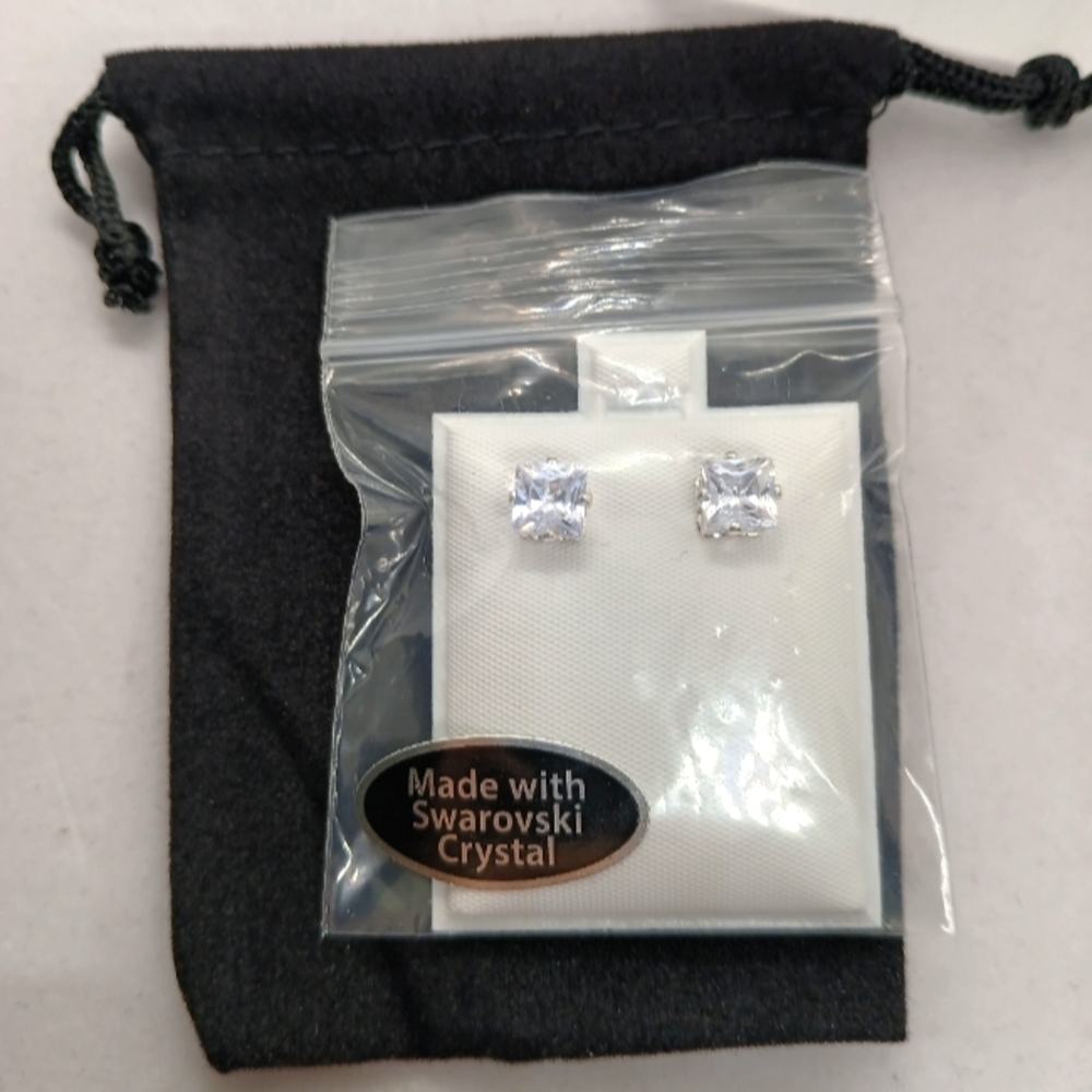 Swarovski Elements Square Studs - image 2